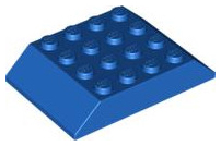 LEGO® los onderdeel Dakpan Algemeen in kleur Blauw 32083