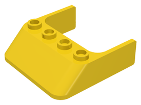 LEGO® los onderdeel Voorruit in kleur Geel 6238
