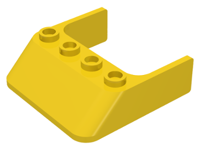 LEGO® los onderdeel Voorruit in kleur Geel 6238