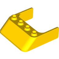Plaatje in Gallery viewer laden, LEGO® los onderdeel Voorruit in kleur Geel 6238