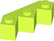 Plaatje in Gallery viewer laden, LEGO® los onderdeel Steen Aangepast in kleur Limoen 2462