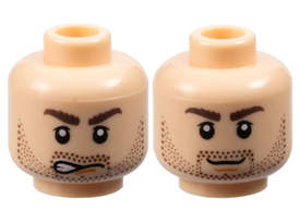 LEGO® los onderdeel Hoofd in kleur Lichte Noga 3626pb0417