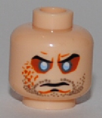 LEGO® los onderdeel Hoofd in kleur Lichte Noga 3626pb0423