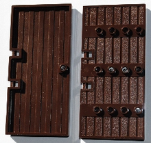 Plaatje in Gallery viewer laden, LEGO® los onderdeel Deur in kleur Donker Bruin 87601