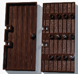 LEGO® los onderdeel Deur in kleur Donker Bruin 87601