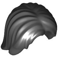 Plaatje in Gallery viewer laden, LEGO® los onderdeel Haar in kleur Zwart 88283