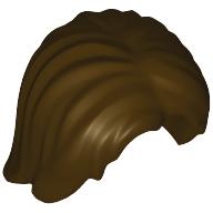 Plaatje in Gallery viewer laden, LEGO® los onderdeel Haar in kleur Donker Bruin 88283