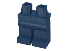 Plaatje in Gallery viewer laden, LEGO® los onderdeel Benen in kleur Donkerblauw 970c00