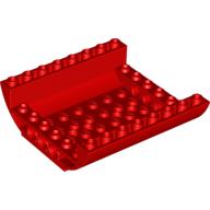 LEGO® los onderdeel Dakpan Gebogen in kleur Rood 54091