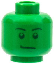 Plaatje in Gallery viewer laden, LEGO® los onderdeel Hoofd in kleur Groen 3626pb0403