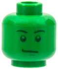 LEGO® los onderdeel Hoofd in kleur Groen 3626pb0403