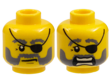 Plaatje in Gallery viewer laden, LEGO® los onderdeel Hoofd in kleur Geel 3626pb0399