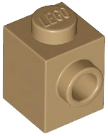 LEGO® los onderdeel Steen Aangepast Donker Geelbruin 87087