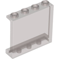 LEGO® los onderdeel Paneel in kleur Doorzichtig Zwart 60581