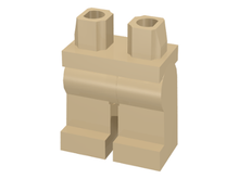 Plaatje in Gallery viewer laden, LEGO® los onderdeel Benen in kleur Geelbruin 970c00