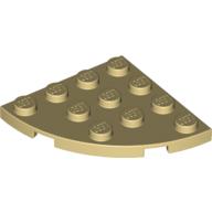 LEGO® los onderdeel Plaat Rond in kleur Geelbruin 30565