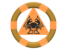 Plaatje in Gallery viewer laden, LEGO® los onderdeel Ring Doorzichtig Oranje 87748pb01