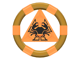 LEGO® los onderdeel Ring Doorzichtig Oranje 87748pb01