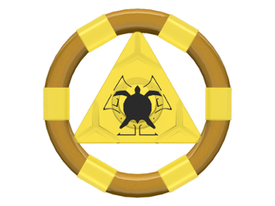 LEGO® los onderdeel Ring in kleur Doorzichtig Geel 87748pb02