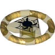 LEGO® los onderdeel Ring in kleur Doorzichtig Geel 87748pb02