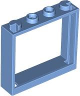 Plaatje in Gallery viewer laden, LEGO® los onderdeel Raamkozijn in kleur Medium Blauw 60594