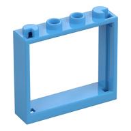 Plaatje in Gallery viewer laden, LEGO® los onderdeel Raamkozijn in kleur Medium Blauw 60594