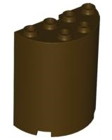 LEGO® los onderdeel Cilinder in kleur Donker Bruin 6259