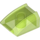 LEGO® Dakpan Gebogen Doorschijnend Helder Groen 30602