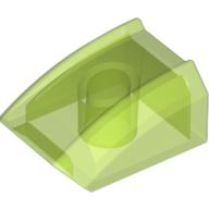 LEGO® Dakpan Gebogen Doorschijnend Helder Groen 30602