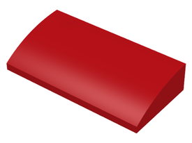 LEGO® los onderdeel Dakpan Gebogen in kleur Rood 61068