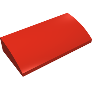 LEGO® los onderdeel Dakpan Gebogen in kleur Rood 61068