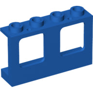 Plaatje in Gallery viewer laden, LEGO® los onderdeel Raamkozijn in kleur Blauw 61345