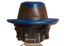 LEGO® los onderdeel Haar in kleur Donker Bruin 45775pb02
