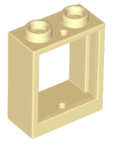 LEGO® los onderdeel Raamkozijn in kleur Geelbruin 60592