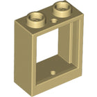 LEGO® los onderdeel Raamkozijn in kleur Geelbruin 60592