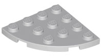 LEGO® los onderdeel Plaat Rond Licht Blauwachtig Grijs 30565