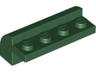 LEGO® los onderdeel Dakpan Gebogen in kleur Donkergroen 6081