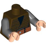 LEGO® onderdeel Lijf met Motief Donker Bruin 973pb0651c01