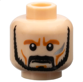 LEGO® los onderdeel Hoofd in kleur Lichte Noga 3626pb0420