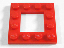 Plaatje in Gallery viewer laden, LEGO® los onderdeel Plaat Aangepast in kleur Rood 64799