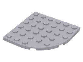 LEGO® los onderdeel Plaat Rond Licht Blauwachtig Grijs 6003