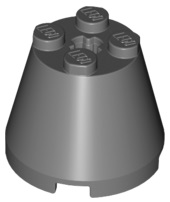 LEGO® los onderdeel Kegel Donker Blauwachtig Grijs 6233