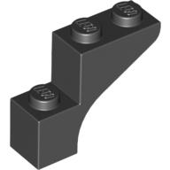 Plaatje in Gallery viewer laden, LEGO® los onderdeel Steen Boog in kleur Zwart 88292