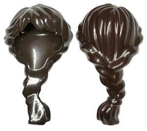 LEGO® los onderdeel Haar in kleur Donker Bruin 88286