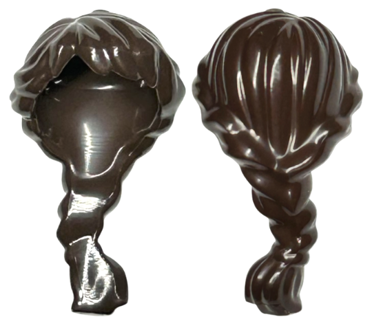 LEGO® los onderdeel Haar in kleur Donker Bruin 88286