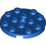 LEGO® los onderdeel Plaat Rond in kleur Blauw 60474