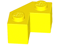 LEGO® los onderdeel Steen Aangepast in kleur Geel 87620