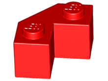 Plaatje in Gallery viewer laden, LEGO® los onderdeel Steen Aangepast in kleur Rood 87620