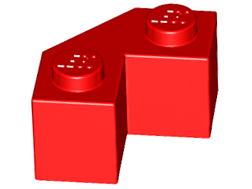 LEGO® los onderdeel Steen Aangepast in kleur Rood 87620