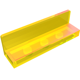 LEGO® los onderdeel Paneel in kleur Doorzichtig Geel 30413